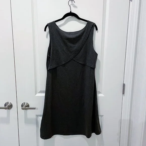 Patagonia W's Sleeveless Seabrook Dress in Heather Grey - Picture 3 of 8